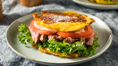 Plantain Steak Sandwich (Jibarito)